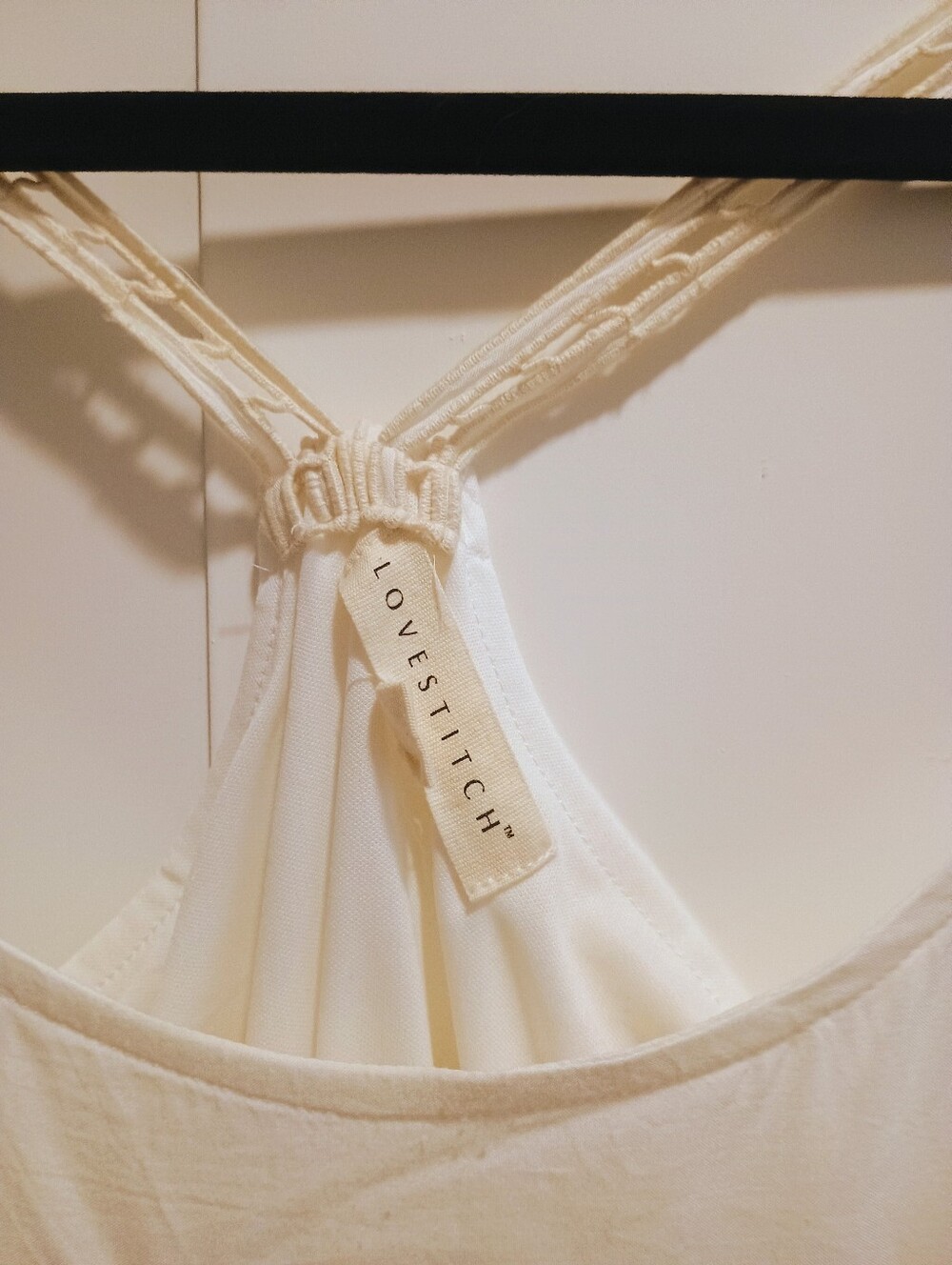 lovestitch Cream Eyelet-Trim Lined Dress - Boho Beach - Picture 5 of 7
